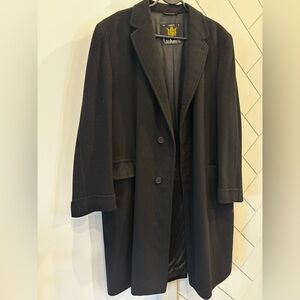 100% cashmere  men’s lined coat